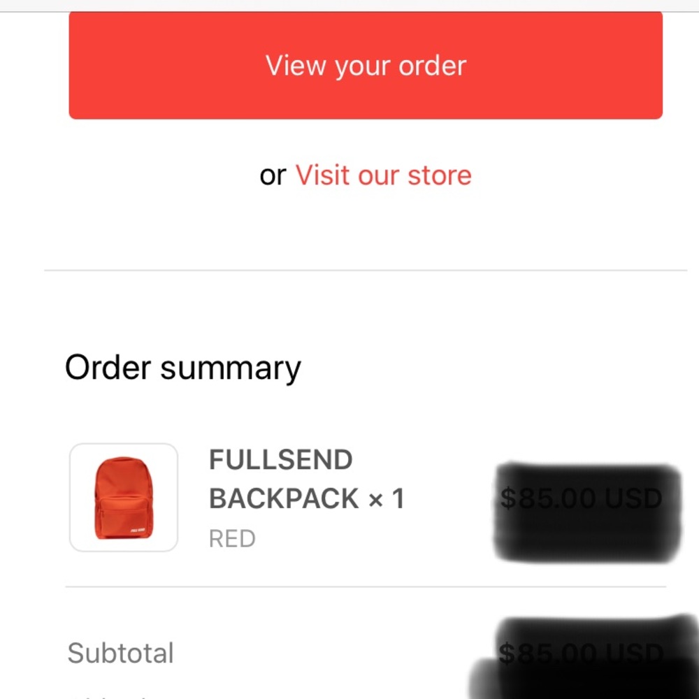 FULL SEND BACKPACK *SOLD OUT* Red